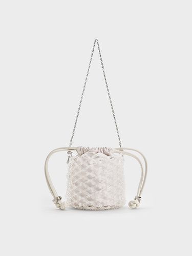 Charles & Keith - Beaded Chain-Handle Bucket Bag - Charles & Keith - Modalova