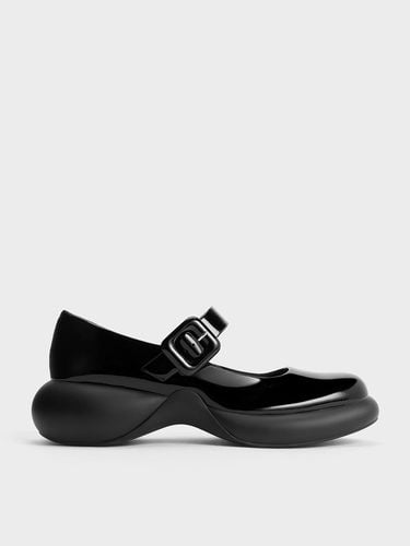 Charles & Keith - Hallie Patent Leather Mary Janes - Charles & Keith - Modalova