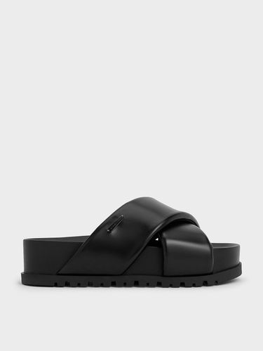 Charles & Keith - Crossover-Strap Flatform Sandals - Charles & Keith - Modalova