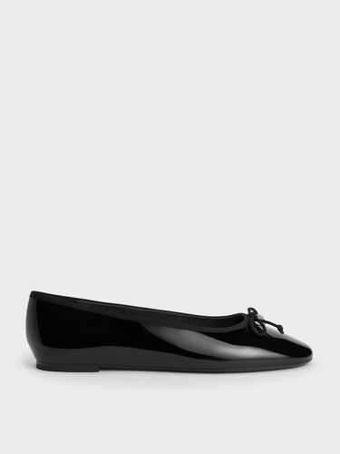 Charles & Keith - Patent Bow Ballet Flats - Charles & Keith - Modalova