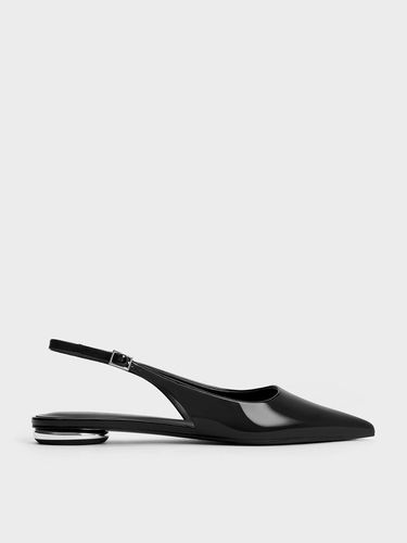 Charles & Keith - Patent Pointed-Toe Slingback Flats - Charles & Keith - Modalova