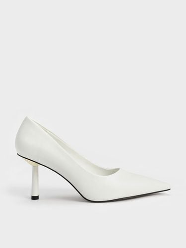 Charles & Keith - Pointed-Toe Cylindrical Heel Pumps - Charles & Keith - Modalova