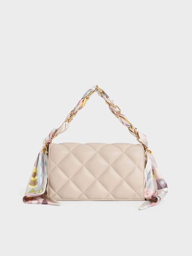 Charles & Keith - Alcott Scarf Handle Quilted Clutch - Charles & Keith - Modalova