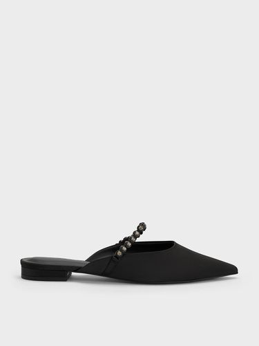 Charles & Keith - Flores Recycled Polyester Gem-Strap Flat Mules - Charles & Keith - Modalova