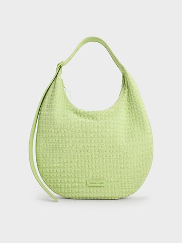 Charles & Keith - Textured Crescent Hobo Bag - Charles & Keith - Modalova