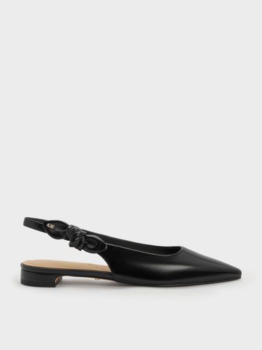 Charles & Keith - Jayce Slingback-Flats aus Leder und Knoten-Schleife - Charles & Keith - Modalova
