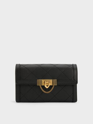 Charles & Keith - Tallulah Quilted Push-Lock Clutch - Charles & Keith - Modalova