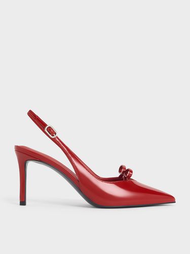 Charles & Keith - Patent Bow Slingback Pumps - Charles & Keith - Modalova