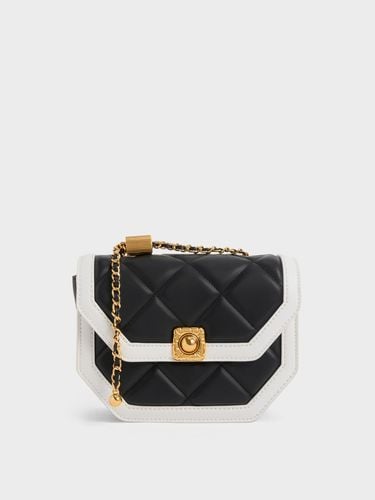 Charles & Keith - Avis Two-Tone Geometric Shoulder Bag - Charles & Keith - Modalova