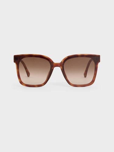 Charles & Keith - Brea Tortoiseshell Foldable Sunglasses - Charles & Keith - Modalova