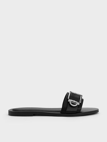 Charles & Keith - Metallic Buckle Slides - Charles & Keith - Modalova