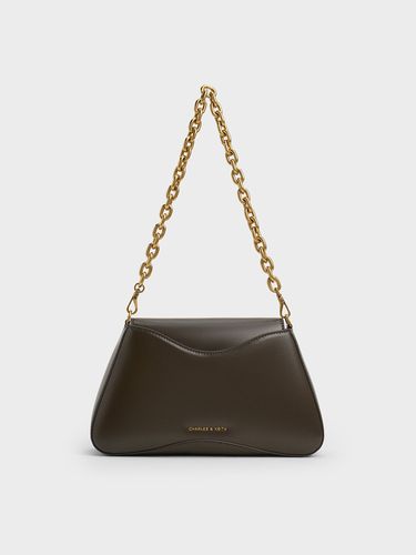 Charles & Keith - Sybill Trapeze Chain-Handle Bag - Charles & Keith - Modalova