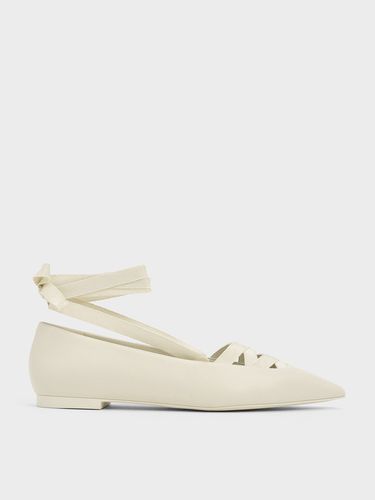 Charles & Keith - Pointed-Toe Tie-Around Ballet Flats - Charles & Keith - Modalova