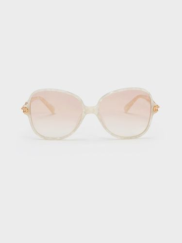 Charles & Keith - Chain-Link Oversized Butterfly Sunglasses - Charles & Keith - Modalova