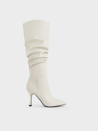 Charles & Keith - Aster Ruched Knee-High Boots - Charles & Keith - Modalova