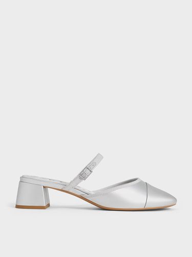 Charles & Keith - Buckled-Strap Trapeze-Heel Mules - Charles & Keith - Modalova