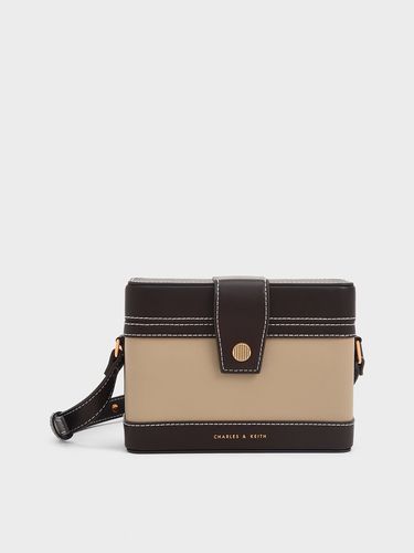 Charles & Keith - Bronte Contrast-Trim Boxy Crossbody Bag - Charles & Keith - Modalova