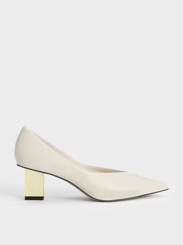 Charles & Keith - Metallic Blade Heel Pumps - Charles & Keith - Modalova