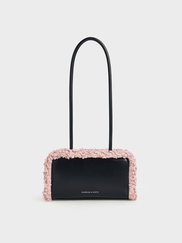 Charles & Keith - Fur-Trim Elongated-Handle Shoulder Bag - Charles & Keith - Modalova