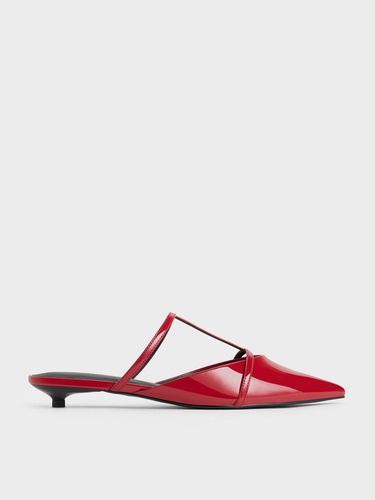 Charles & Keith - Clara T-Bar Pointed-Toe Mules - Charles & Keith - Modalova