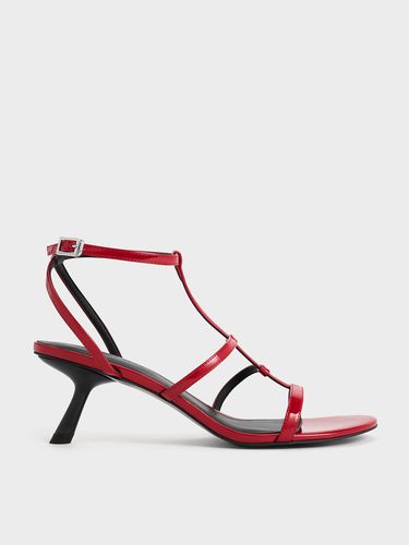 Charles & Keith - Clara Asymmetric T-Bar Sandals - Charles & Keith - Modalova