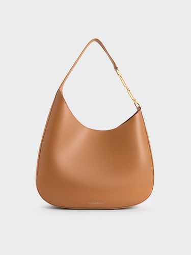 Charles & Keith - Agatha Chain-Accent Slouchy Hobo Bag - Charles & Keith - Modalova