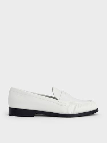 Charles & Keith - Ruched Penny Loafers - Charles & Keith - Modalova