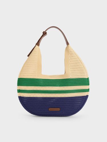 Charles & Keith - Ida Knitted Striped Hobo Bag - Charles & Keith - Modalova