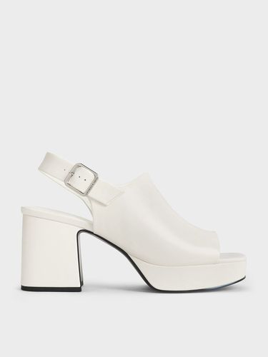 Charles & Keith - Peep-Toe Platform Sandals - Charles & Keith - Modalova