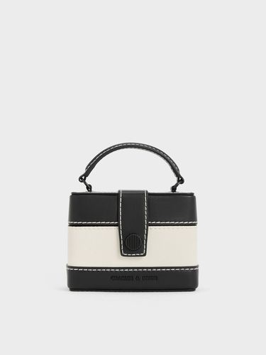 Charles & Keith - Mini Bronte Contrast Trim Top Handle Bag - Charles & Keith - Modalova