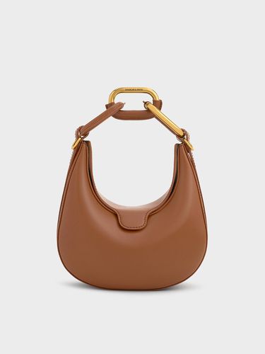 Charles & Keith - Mini Kora Chain-Link Moon Bag - Charles & Keith - Modalova