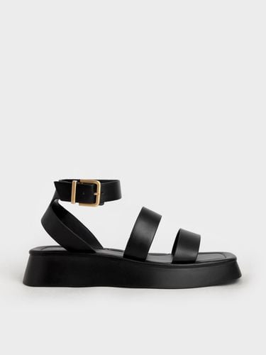 Charles & Keith - Square Toe Ankle-Strap Sandals - Charles & Keith - Modalova