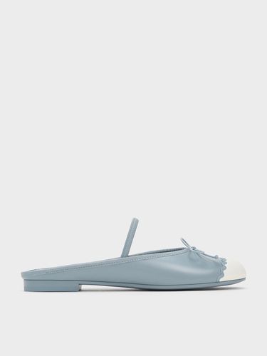 Charles & Keith - Two-Tone Bow Slip-On Flats - Charles & Keith - Modalova