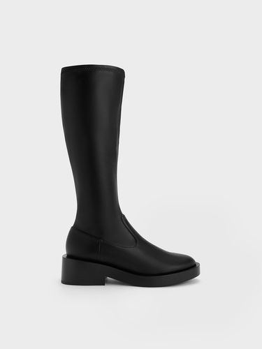 Charles & Keith - Side Zip Knee-High Boots - Charles & Keith - Modalova