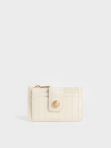 Charles & Keith - Donna Crinkle-Effect Panelled Card Holder - Charles & Keith - Modalova