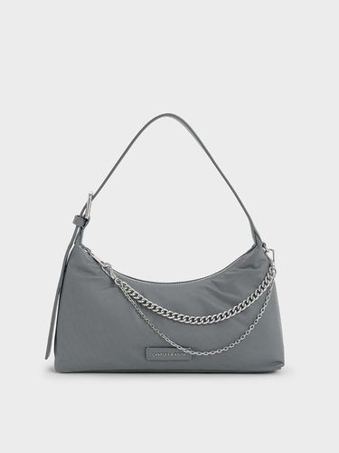 Charles & Keith - Nylon Chain-Link Trapeze Shoulder Bag - Charles & Keith - Modalova