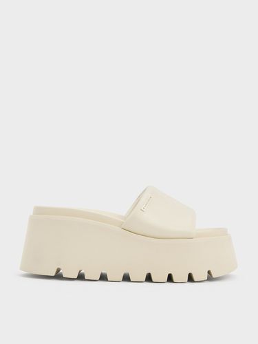 Charles & Keith - Puffy-Strap Flatform Sandals - Charles & Keith - Modalova