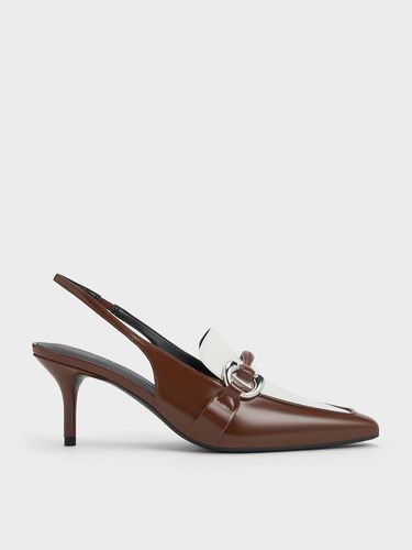 Charles & Keith - Catelaya Two-Tone Metallic Accent Slingback Pumps - Charles & Keith - Modalova