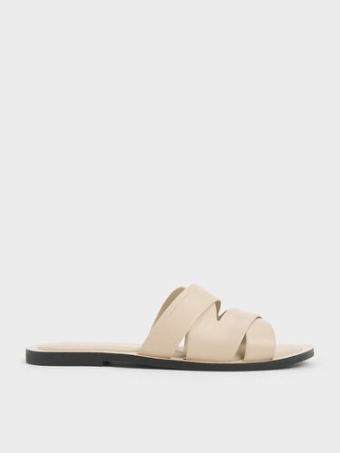 Charles & Keith - Strappy Crossover Slide Sandals - Charles & Keith - Modalova