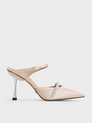 Charles & Keith - Demi Recycled Polyester Embellished Pointed-Toe Mules - Charles & Keith - Modalova