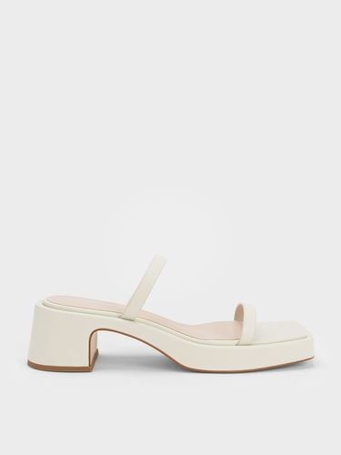 Charles & Keith - Square-Toe Platform Sandals - Charles & Keith - Modalova