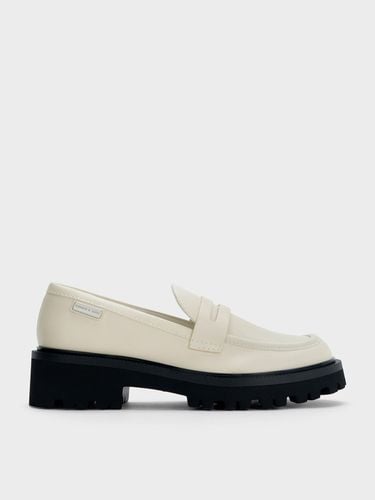 Charles & Keith - Remy Covered Ridge-Sole Loafers - Charles & Keith - Modalova