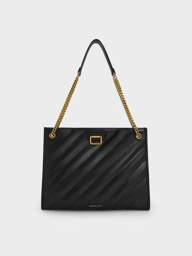 Charles & Keith - Neva Panelled Chain-Strap Tote Bag - Charles & Keith - Modalova