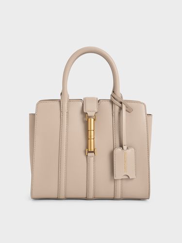 Charles & Keith - Cesia Metallic Accent Tote Bag - Charles & Keith - Modalova