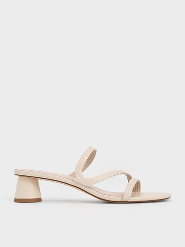 Charles & Keith - Arden Wavy Strap Mules - Charles & Keith - Modalova