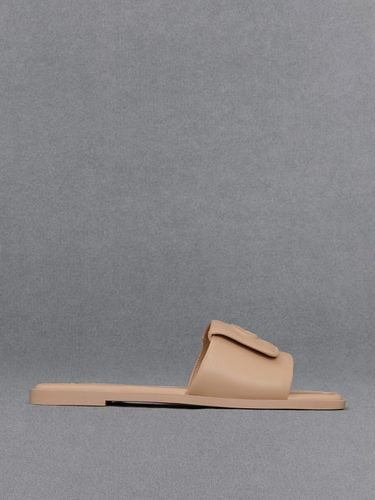 Charles & Keith - Leather Slide Sandals - Charles & Keith - Modalova