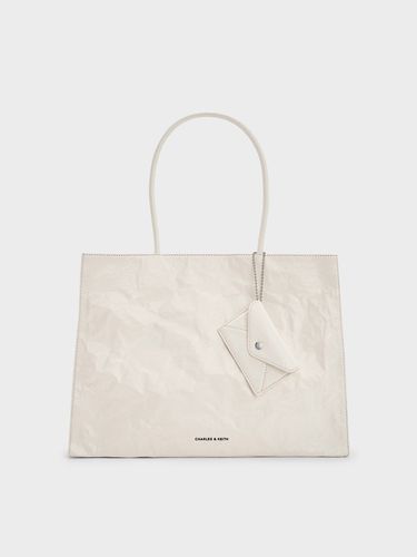 Charles & Keith - Large Matina Crinkle-Effect Tote Bag - Charles & Keith - Modalova