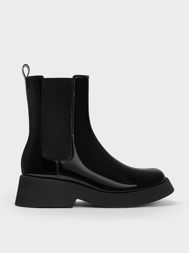 Charles & Keith - Giselle Patent Chelsea Boots - Charles & Keith - Modalova