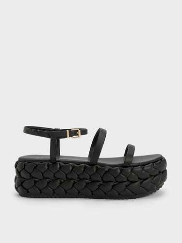 Charles & Keith - Tali Leather Braided Flatforms - Charles & Keith - Modalova