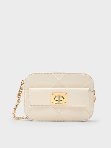 Charles & Keith - Eleni Quilted Zip Crossbody Bag - Charles & Keith - Modalova